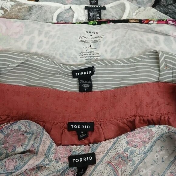 Torrid size 4 - 10 Piece LOT bundle Tops Short Sleeve Long Sleeve PLUS SIZE - Picture 13 of 14
